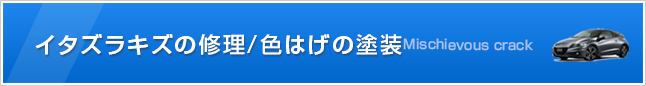 イタズラキズの修理／色はげの塗装